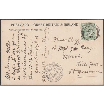 Boscawen Street, Truro, Cornwall, 1908 - Blum & Degen Postcard