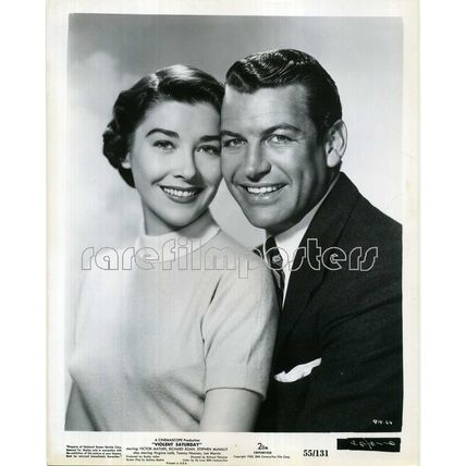 VIOLENT SATURDAY 1955 Victor Mature, Margaret Hayes, Lee Marvin 8 10x8 STILLS