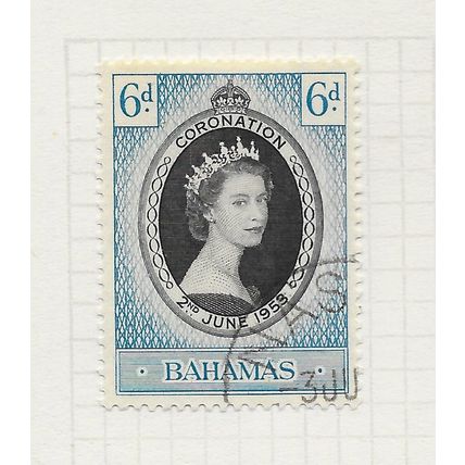 BAHAMAS 1953 QE2 CORONATION USED SG200 200 SG