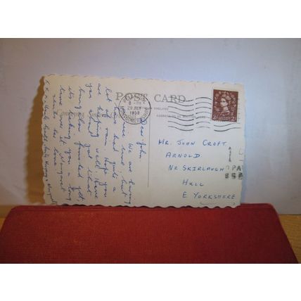 multiview, SHREWSBURY, SHROPSHIRE used vintage postcard 39A 1958 pm =