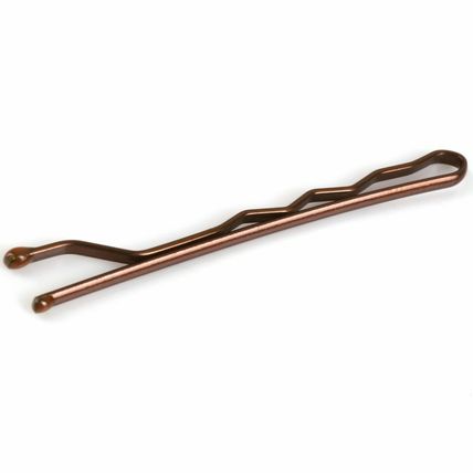 BLACK BROWN BLONDE HAIR GRIPS Girls Granny Bobby Pin Slide Kirby Clip Clamps