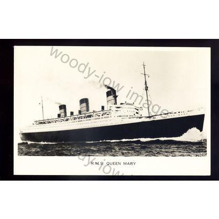 LS2726 - Cunard Liner - Queen Mary - built 1936 - postcard