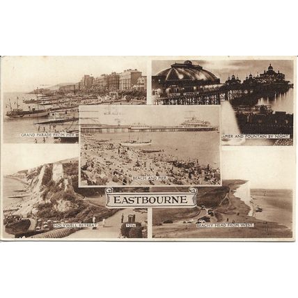 Eastbourne, Sussex, England, UK - Vintage 1960 Photographic Postcard