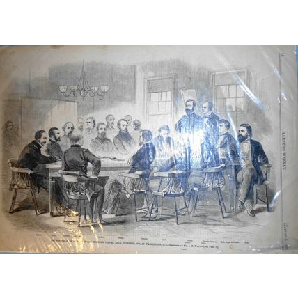 Court-Martial on Major General Fitz-John Porter - Harper's Weekly 1863 Civil War