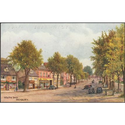 South Bar, Banbury, Oxfordshire, 1950 - Salmon Postcard
