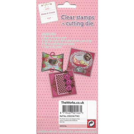 Make & Create. Heart Stamp & Die Set. Die Cutting Cardmaking Scrapbooking Crafts