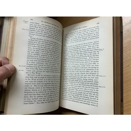 RARE* 1845 "THEOLOGICAL WORKS OF WILLIAM BEVERIDGE" VOL 5 ANTIQUE BOOK (P5)
