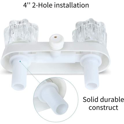 RV Shower Faucet W/Showerhead and Hose - Outdoor Non-Metallic Shower Parts On-Of