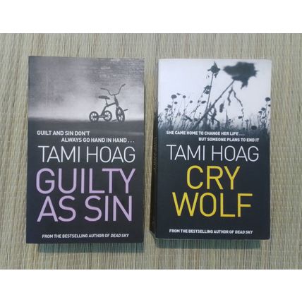 Tami Hoag Books Cry Wolf, Guilty as Sin, The Alibi Man and A Thin Dark Line