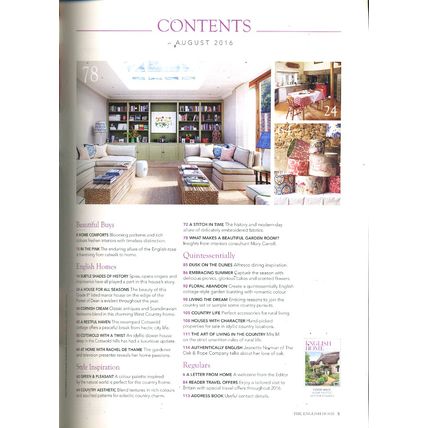 THE ENGLISH HOME #99 2016 "THE COUNTRY EDITION" Embracing Summer Gardens exc.