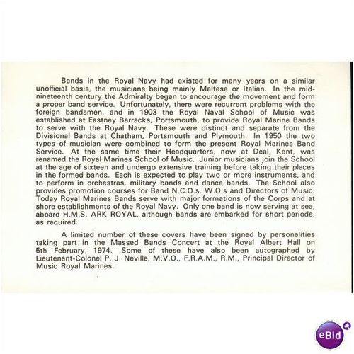 GB Cover 1974 - Massed Bands Concert Royal Albert Hall - Royal Marines