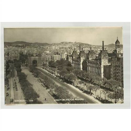 Spain BARCELONA Salon de Victor Pradera Postcard (546)