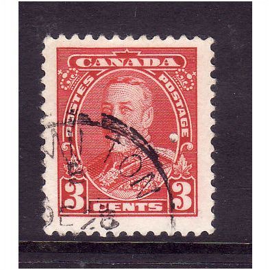 CANADA 1935 3c SCARLET SG 343 FINE USED #2