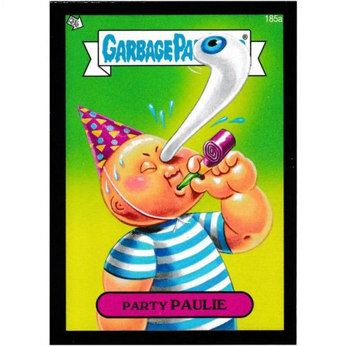 2013 Garbage Pail Kids Mini Black Parallel - #185a - Party Paulie