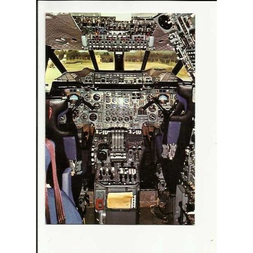145 Aviation CONCORDE FLIGHT DECK Postcard by Skilton