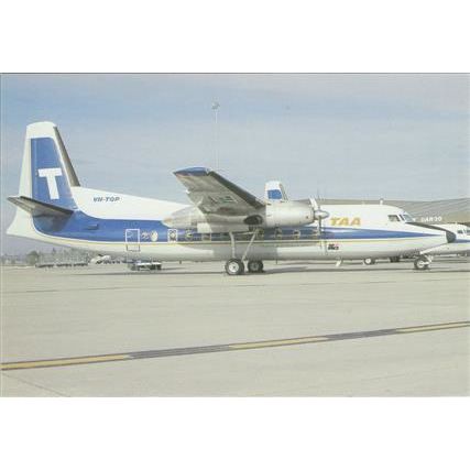 TAA Trans Australia Airlines Fokker F27 600 Friendship Aircraft Postcard A16295