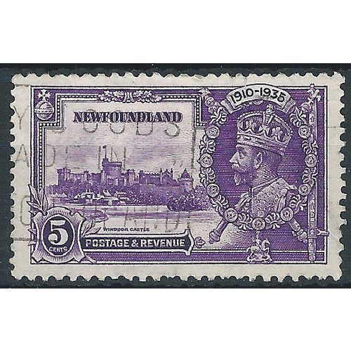 Newfoundland 1935 SG251 5c Bright Violet Silver Jubilee Fine Used....