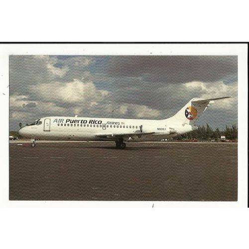 Aviation AIR PUERTO RICO DC9-14 Postcard by AeroGem (0903)