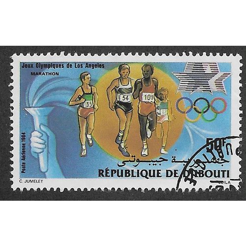 DJI 1984 50f 'OLYMPIC GAMES' FINE USED (EBID 55-096)