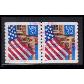 Used 2913 32c U.S. Flag Over Porch Very Fine CNP Left 44444 PA1726