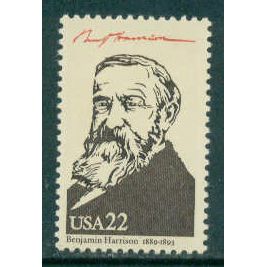 2218e 22c Benjamin Harrison Fine MNH W3109 (4)