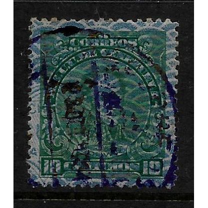 VENEZUELA 1932 10c GREEN SECURITY PAPER SIMON BOLIVAR SG 416 FINE USED#