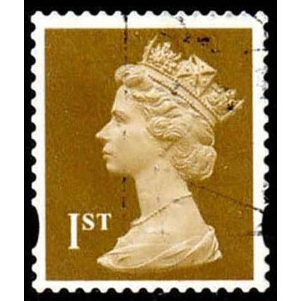 Great Britain 1997 Machin Queen Elizabeth II 1st Used Stamp. QE II