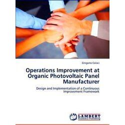 Operations Improvement at Organic Photovoltaic Panel Manufacturer - Colaci Grego