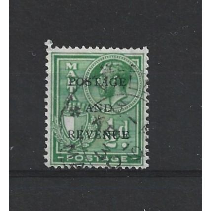 Malta.SG175 1/2d Yellow-Green.Fine Used.Apr25d