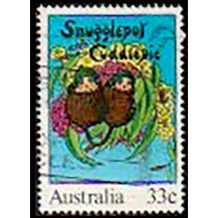 Australia 1985 Children's Books Snuggle Pot Cuddle Pie 33c Used Stamp .