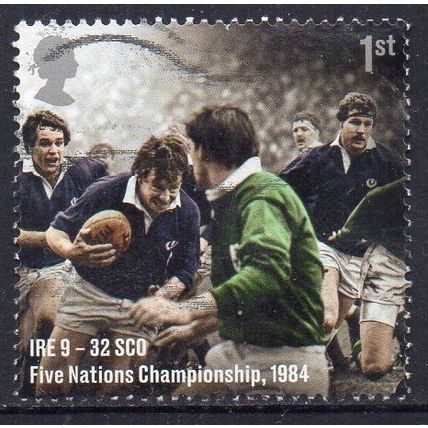GB 2021 Rugby Union - Scotland v Ireland, Five Nations C/Ship 1984 1st Used