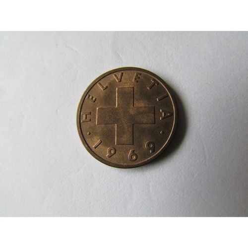 1969 SWITZERLAND TWO RAPPEN FREE POST. AP