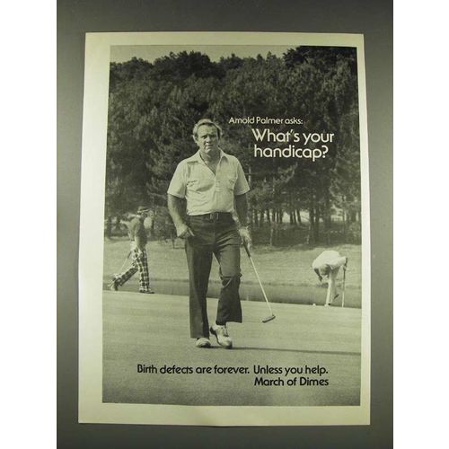 1976 March of Dimes Ad w/ Arnold Palmer