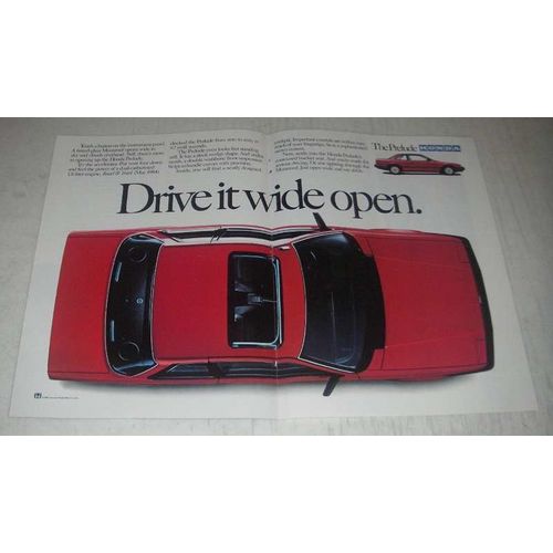 1985 Honda Prelude Ad - Drive it wide open