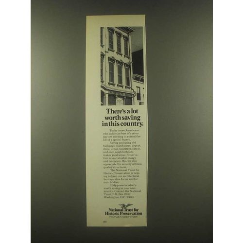1985 National Trust for Historic Preservation Ad