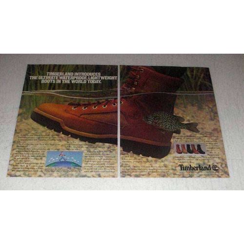 1986 Timberland Boots Ad - Waterproof, Lightweight