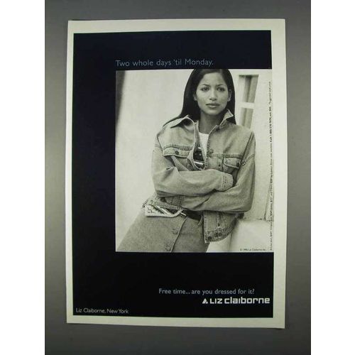 1996 Liz Claiborne Fashion Ad - Two Days 'Til Monday