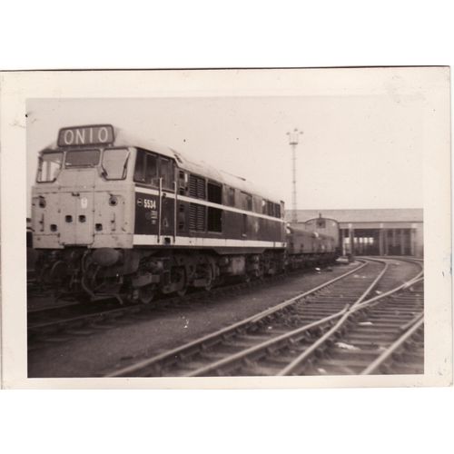 Railway Photo BR Class 31 5534 Thornaby Depot c1970 Diesel Loco Shed