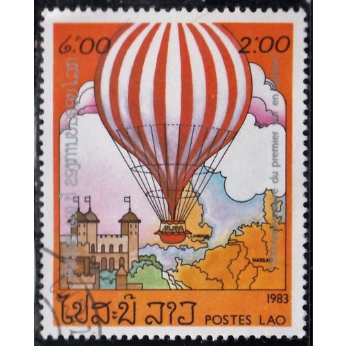 Laos, 1983, 2k Hot Air Balloon, SG 648 (Scott 461), used