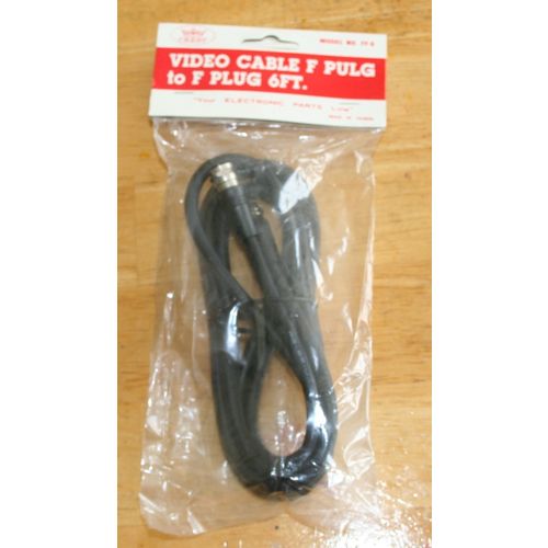 F59 MALE TO MALE COOAXIAL ANTENNA CABLE 6 FT NEW