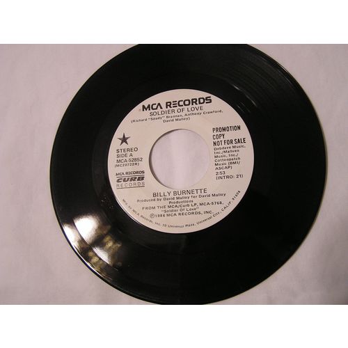 Billy Burnette Promo 45-SOLDIER OF LOVE STEREO