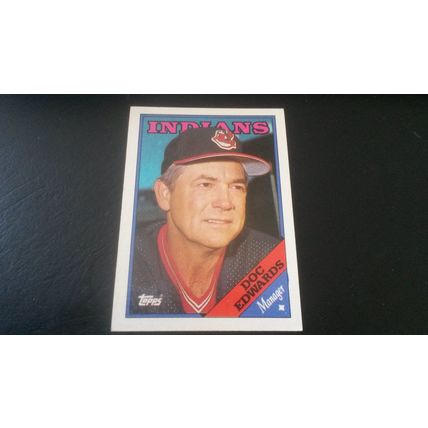 1988 Topps Card # 374 Doc Edwards Excellent (5) Cleveland Indians
