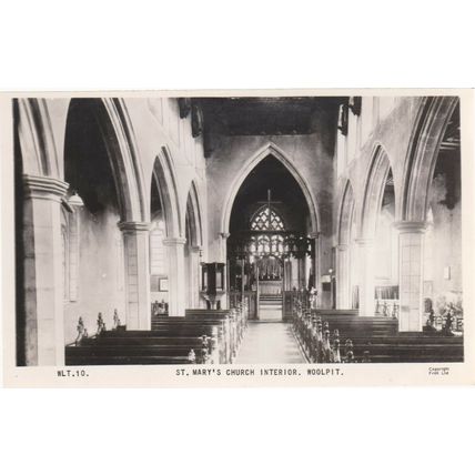 RP St Mary's Church interior, Woolpit Suffolk