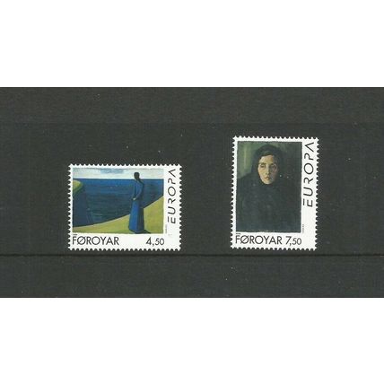 Faroe Islands 1996 Europa, Famous Women Paintings Unmounted Mint Set SG 290/ 291