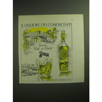 1974 Strega Liqueur Advertisement - Venice Ponte di Rialto