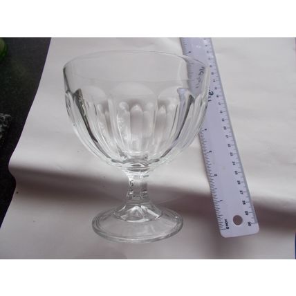GLASS /COMPOTE / FRUIT 5" (03/02) # # #