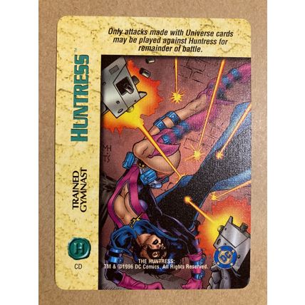 DC OverPower CCG: Special CD Huntress Trained Gymnast (A) 1996 Fleer Skybox