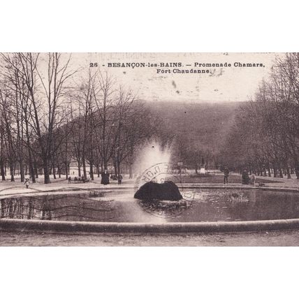 Besancon Promenade Chamars Old French Postcard