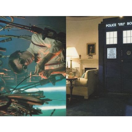 Dr Who Rebuilding The Tardis & Living Room 2x TV Show Postcard s