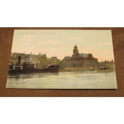 Early Boots postcard - Great Yarmouth Town Hall & Quay, Norfolk